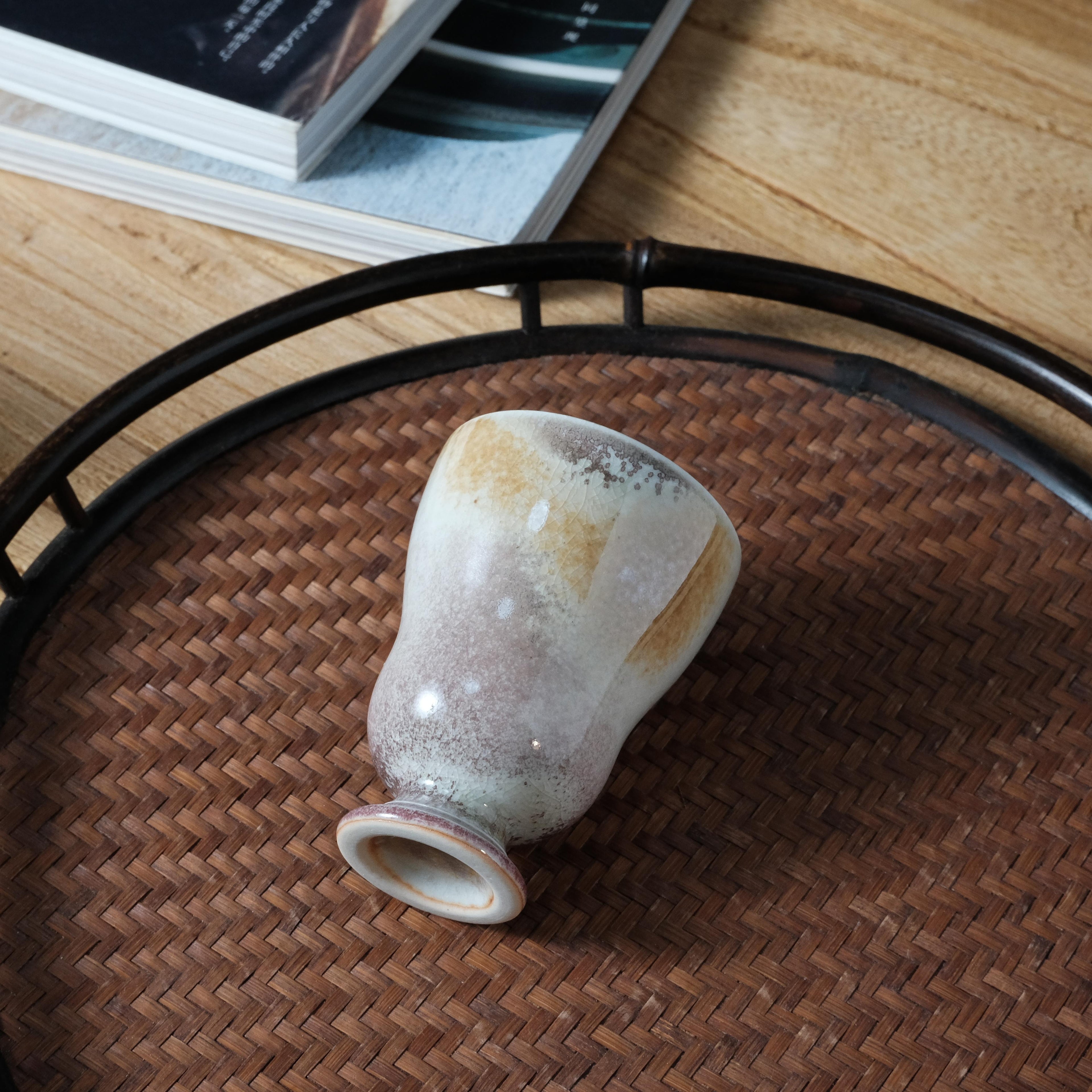 Ancient Crackle Ritual Vessel | Ice-Crack Glaze Art | Timeless Collection