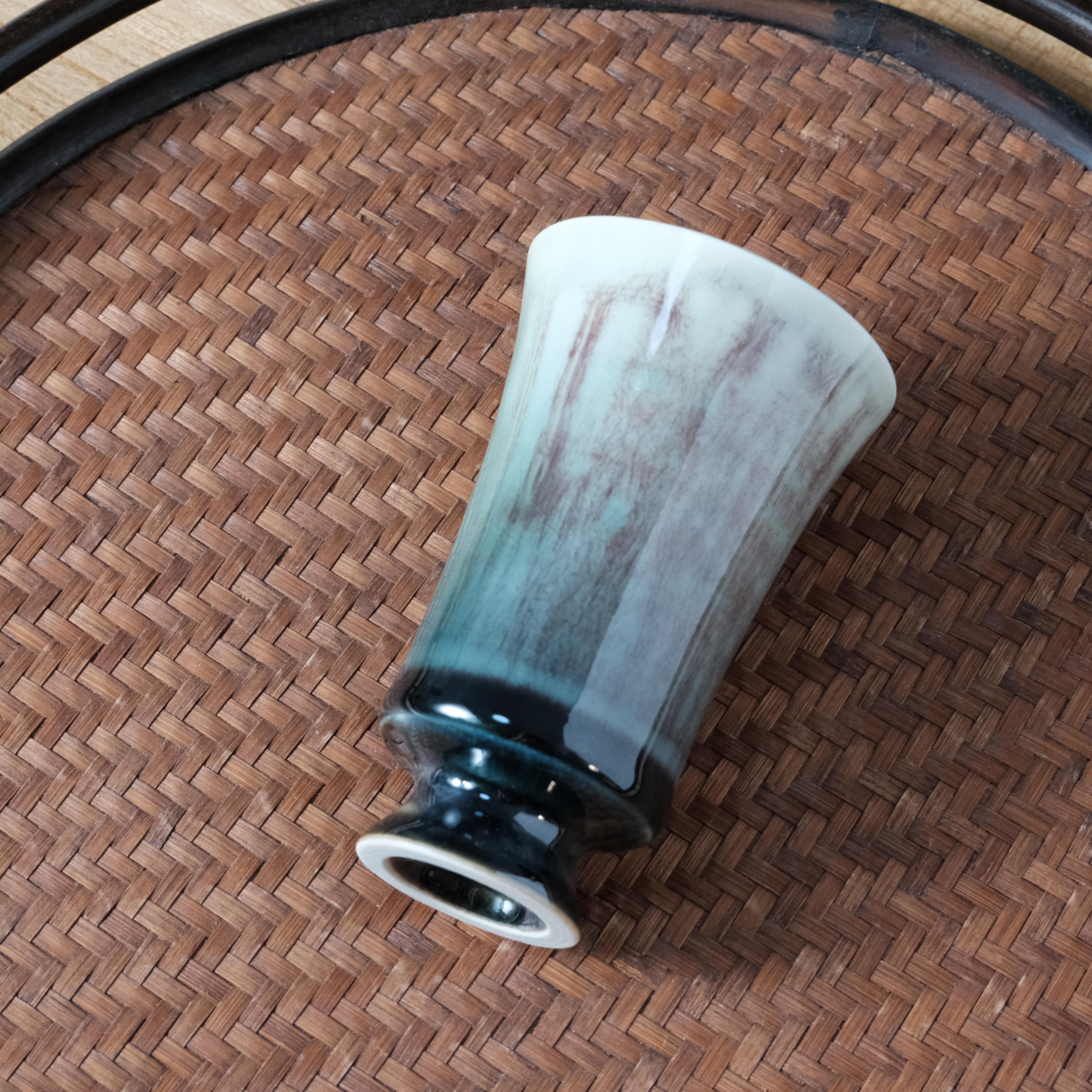 Flowing Cosmos Art Goblet | Galaxy-Inspired Ceramic | Celestial Collection